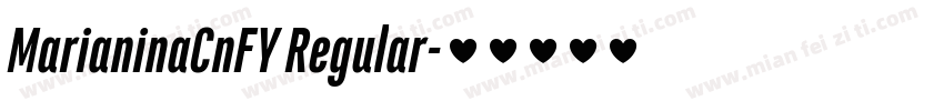 MarianinaCnFY Regular字体转换